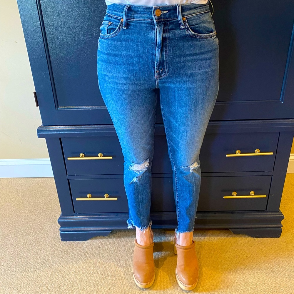 Mother Jeans, The Insider crop step
